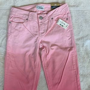 Girls Pink Skinny Jeans